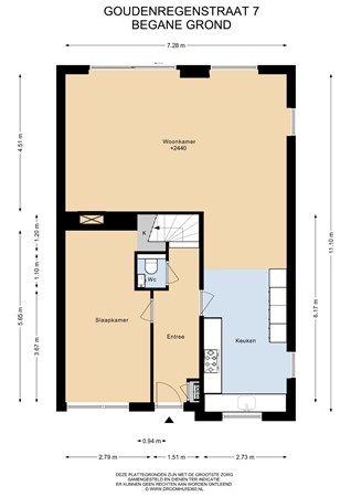 Floorplan - Goudenregenstraat 7, 1431 RR Aalsmeer